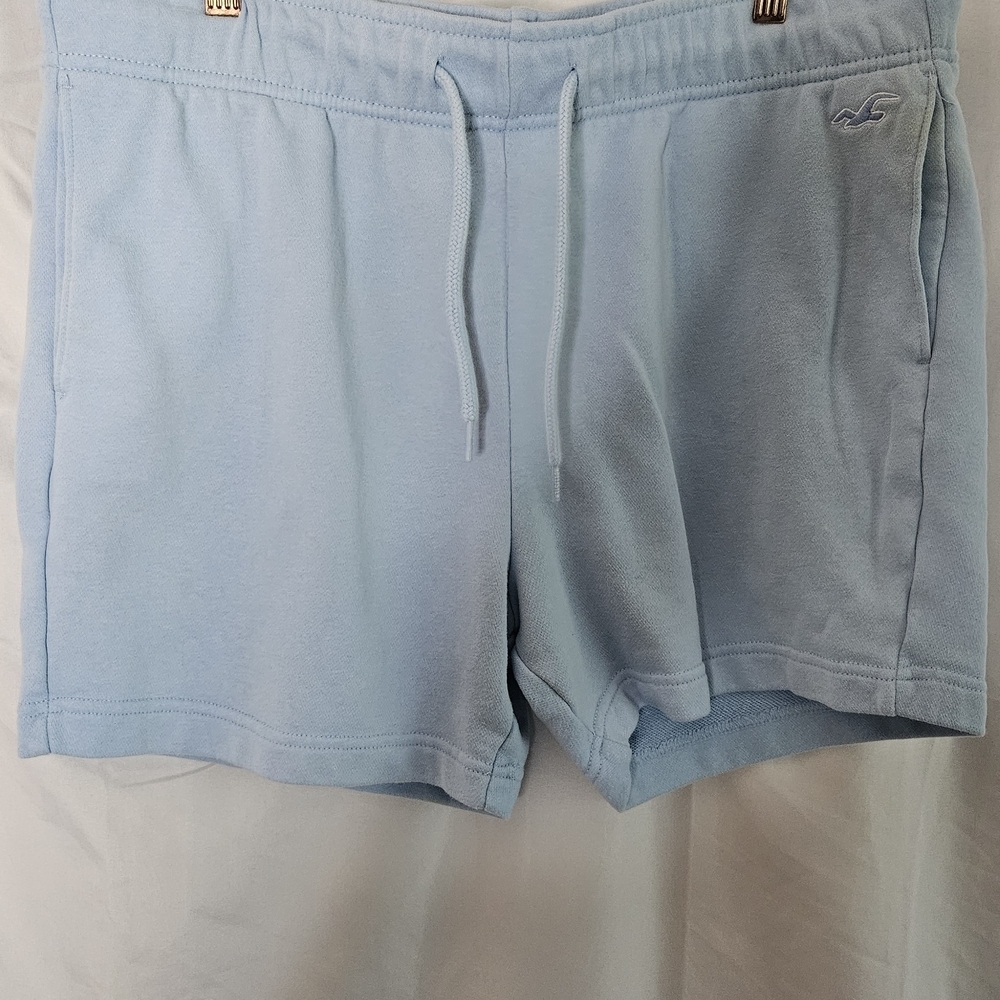 Hollister Women's Sky Blue Athletic Shorts